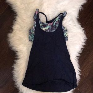 Lulu singlet with floral bra